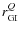 $r^Q_{\rm GI}$