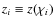 $z_i \equiv z(\chi_i)$