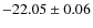 $-22.05 \pm 0.06$