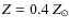 $Z=0.4~Z_{\odot}$