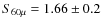 $S_{60\mu} = 1.66 \pm 0.2$