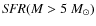 ${\it SFR}(M > 5~M_{\odot})$