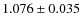$1.076\pm0.035$