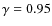 $\gamma=0.95$