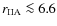 $r_{\rm IIA}\la 6.6$