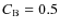 $C_{\rm B}=0.5$