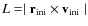 $L=\mid\bf {r_{{\rm ini}}} \times \bf {v_{{\rm ini}}}\mid $