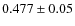 $0.477\pm0.05$