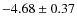 $-4.68\pm 0.37$