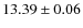 $13.39\pm0.06$