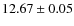 $12.67\pm0.05$