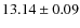 $13.14\pm0.09$