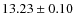 $13.23\pm0.10$
