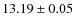 $13.19\pm0.05$