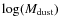 $\log(M_{\rm dust})$