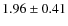 $1.96 \pm 0.41$