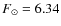 $F_{\odot}=6.34$