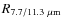 $R_{7.7/11.3~\mu\rm m}$