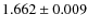 $1.662 \pm 0.009$