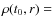 $\rho(t_0,r) =$