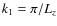 $k_1=\pi/L_z$