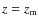 $z=z_{\rm m}$