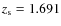 $z_{\rm s}=1.691$
