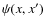$\psi(x,x')$