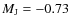 $M_{\rm J}=-0.73$
