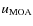 $u_{\rm MOA}$