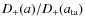 $D_+(a)/D_+(a_{\rm ta})$