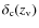 $\delta_{\rm c}(z_{\rm v})$