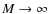 $M\rightarrow\infty$