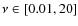 $\nu\in[0.01,20]$
