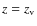 $z=z_{\rm v}$