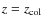 $z=z_{\rm col}$
