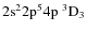 ${\rm 2s^2 2p^5 4p ~ ^3D_3}$