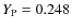 $Y_{\rm P}=0.248$