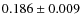 $0.186 \pm 0.009$