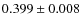 $0.399 \pm 0.008$
