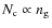 $N_{\rm c} \propto n_{\rm g}$