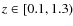 $z \in [0.1,1.3)$