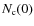 $N_{\rm c}(0)$
