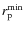$r_{\rm p}^{\rm min}$