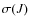 $\sigma(J)$