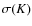 $\sigma(K)$