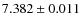 $7.382\pm0.011$