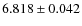 $6.818\pm0.042$