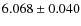 $6.068\pm0.040$
