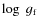 $\log~g_{\rm f}$